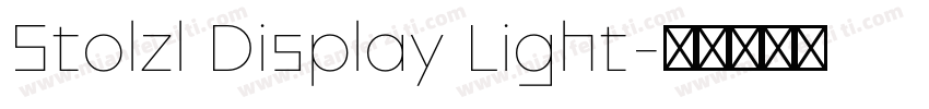 Stolzl Display Light字体转换